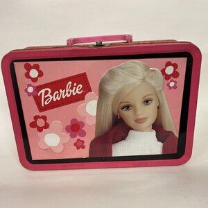 Vintage Barbie Pink Tin Carrying Case Box Large 13” Collectors Piece 2000 Rare